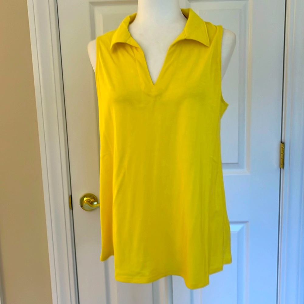 J. Jill Sleeveless Polo Shirt